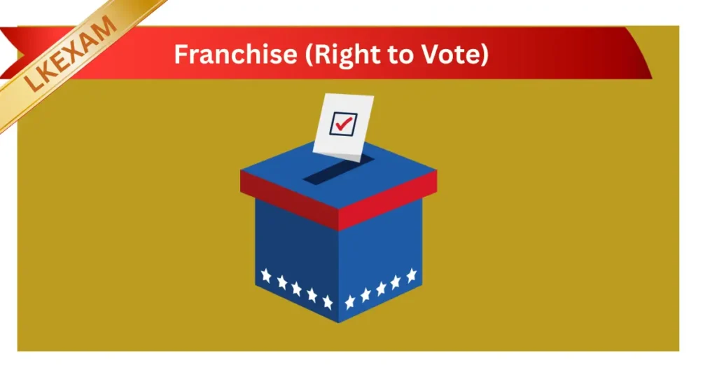 Franchise (Right to Vote) – Sri Lanka