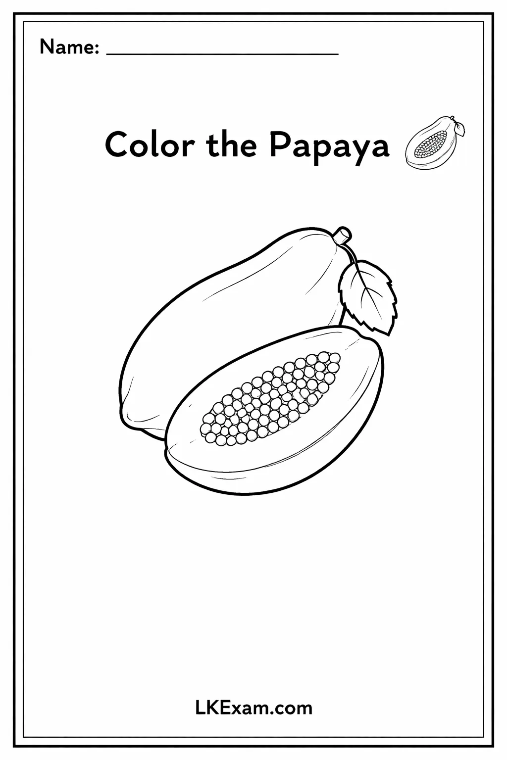 Coloring Worksheet